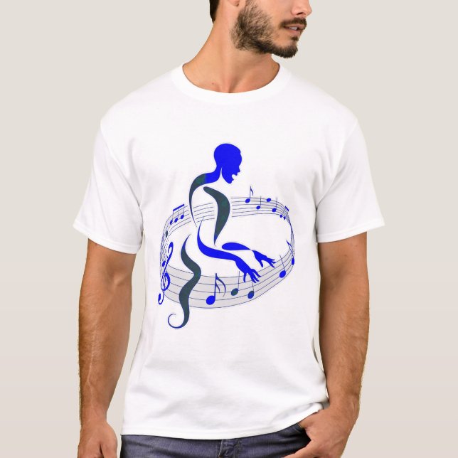 The Piano Player - Design 1 T-Shirt (Front)