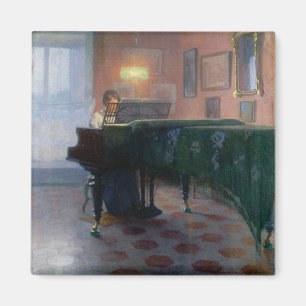 The Piano Player (Pianist) (Female Musician) Magnet
