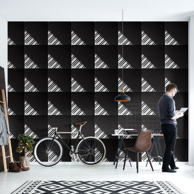 The Piano Shelf Smooth Peel and Stick Wallpaper (Living Room)