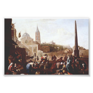 The Piazza del Popolo in Rome by Johannes Lingelba Photo Print