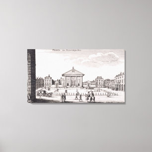 The Piazza in Covent Garden, 1647 (engraving) Canvas Print