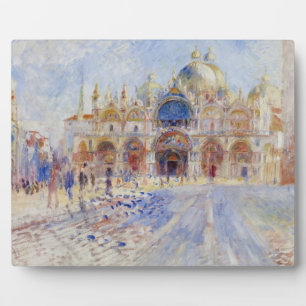 The Piazza San Marco, Venice, 1881 (oil on canvas) Plaque