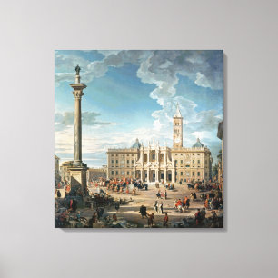 The Piazza Santa Maria Maggiore, 1752 Canvas Print