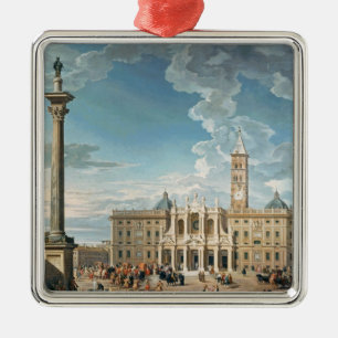 The Piazza Santa Maria Maggiore, 1752 Metal Tree Decoration