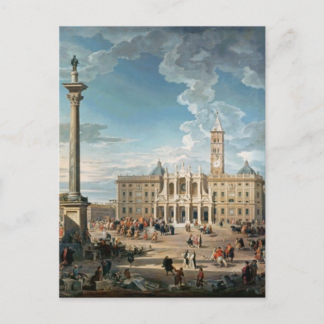 The Piazza Santa Maria Maggiore, 1752 Postcard (Front)