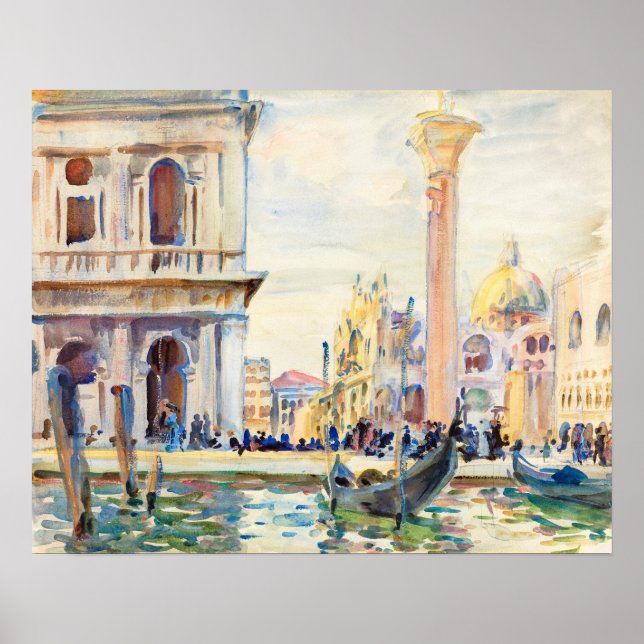 The Piazzetta (ca. 1911) by John Singer Sargent Poster (Front)