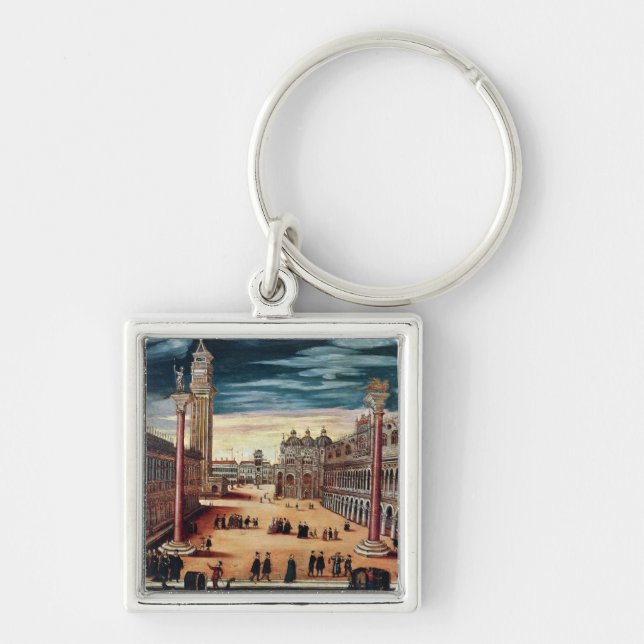 The Piazzetta di San Marco, Venice Key Ring (Front)