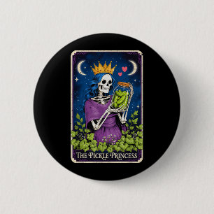 The Pickle Princess Tarot Card Lover Women Girl 6 Cm Round Badge
