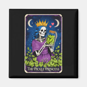 The pickle princess tarot card lover women girl magnet