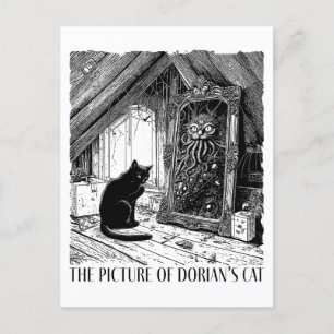 The Picture of Dorian’s Cat Holiday Postcard