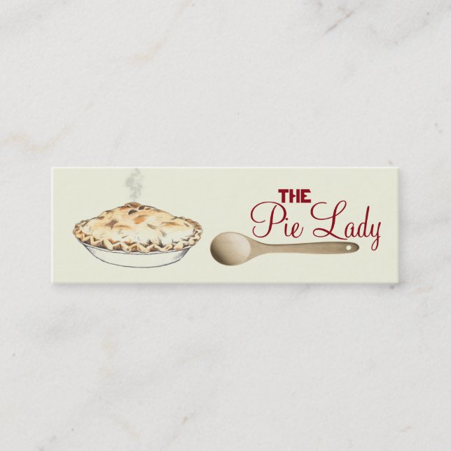 The Pie Lady Business Cards (Front)