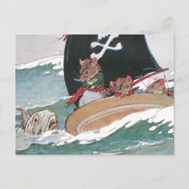 The Pie Rats & the Big Scary Fish Postcard (Front)