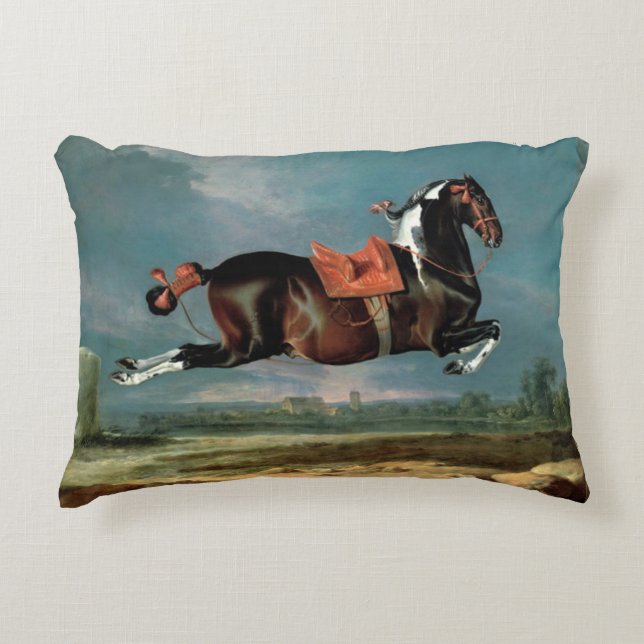 The Piebald Horse "Cehero' Rearing Decorative Cushion (Front)
