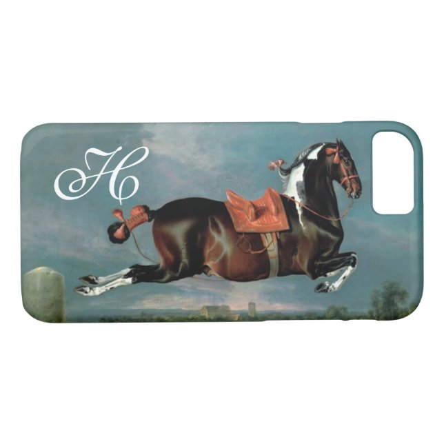 The Piebald Horse "Cehero' Rearing Monogram Case-Mate iPhone Case (Back (Horizontal))