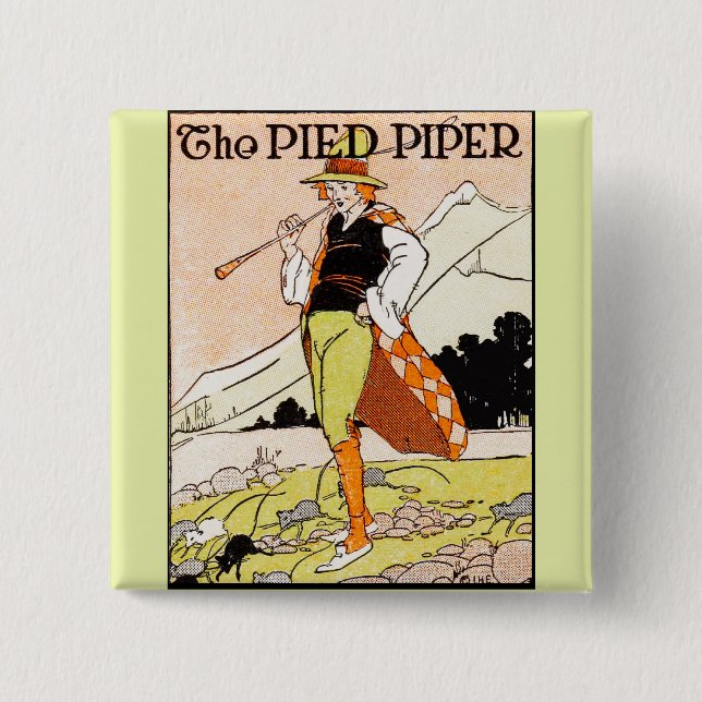 The Pied Piper Children's Nursery 15 Cm Square Badge (Front)