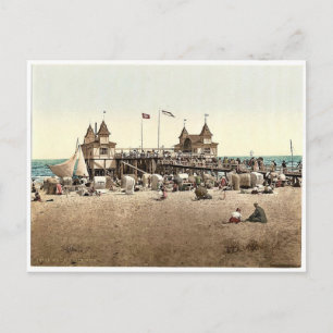 The pier, Ahlbeck, Pommeraina sic, Germany rare Ph Postcard