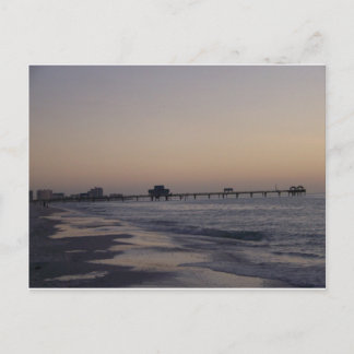 The Pier at Sunset Postcard