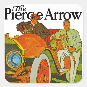 The Pierce Arrow Square Sticker