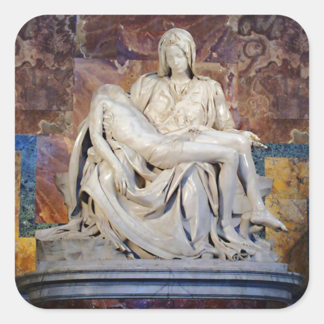 The Pieta by Michelangelo Sticker (Front)