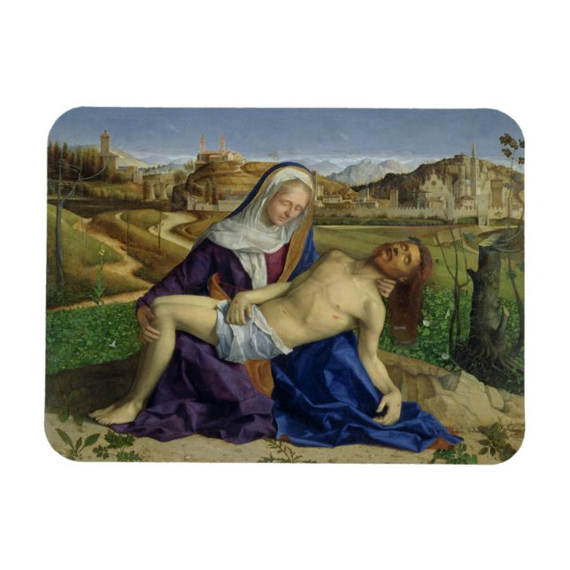 The Pieta, c.1505 (oil on panel) (post 1996 restor Magnet (Horizontal)