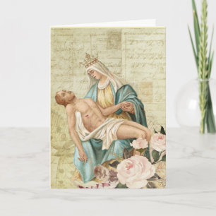The Pieta Mary and Jesus Religious Christian Card