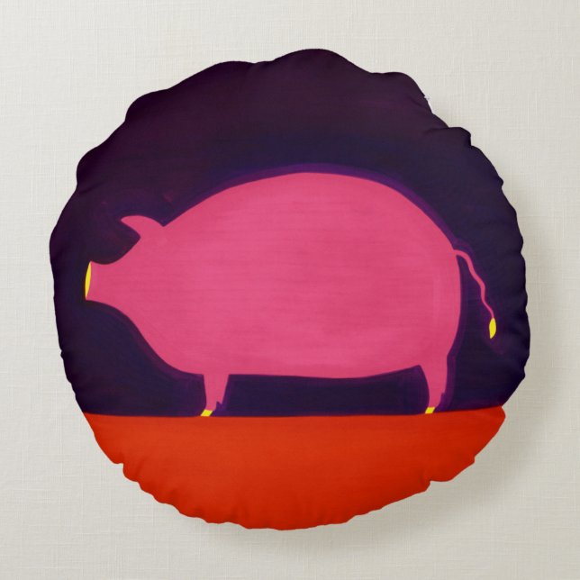 The Pig 1998 Round Cushion (Back)