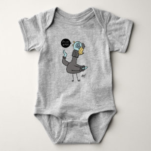 The Pigeon I'm an Artist Baby Heather Bodysuit