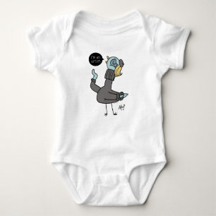 The Pigeon I'm an Artist Baby White Bodysuit