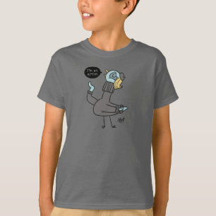 The Pigeon I'm an Artist Kids Grey T-Shirt