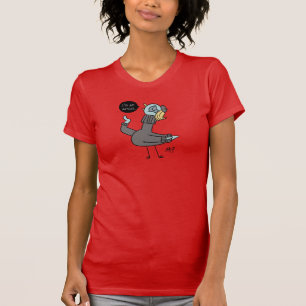 The Pigeon I'm an Artist Women's Red T-Shirt