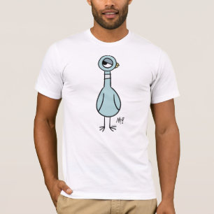 The Pigeon Side Eye Men's White T-Shirt