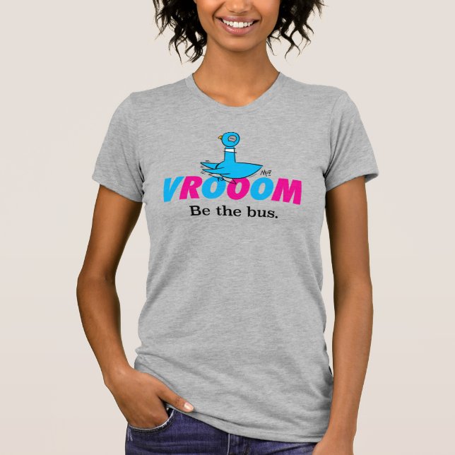 The Pigeon Vroom Women's Heather T-Shirt (Front)