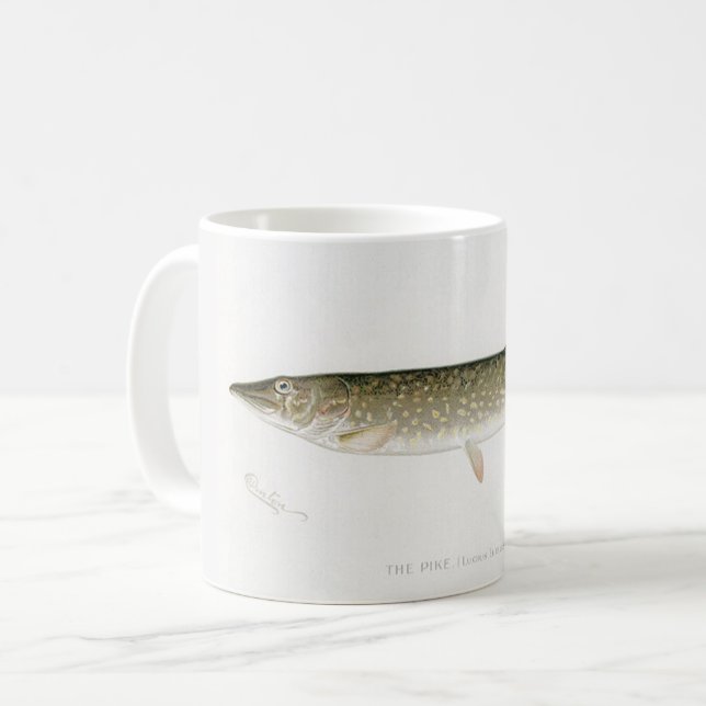 The Pike Fish Fisherman's Mug (Front Left)