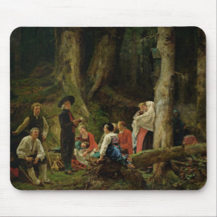 The Pilgrims from the Abbey of St. Odile Mouse Pad
