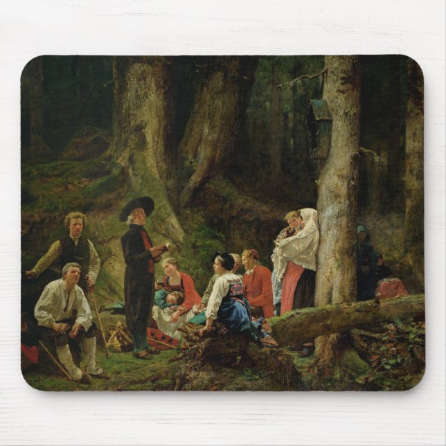 The Pilgrims from the Abbey of St. Odile Mouse Pad (Front)