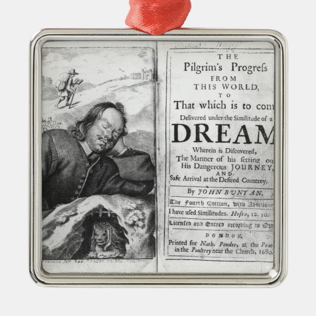 The Pilgrim's Progress' Metal Tree Decoration (Front)