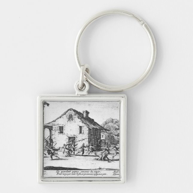 The Pillaging of an Inn Key Ring (Front)