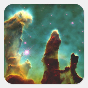 The Pillars of Creation Square Sticker