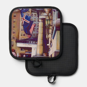The Pillars of the Plaza Pot Holder