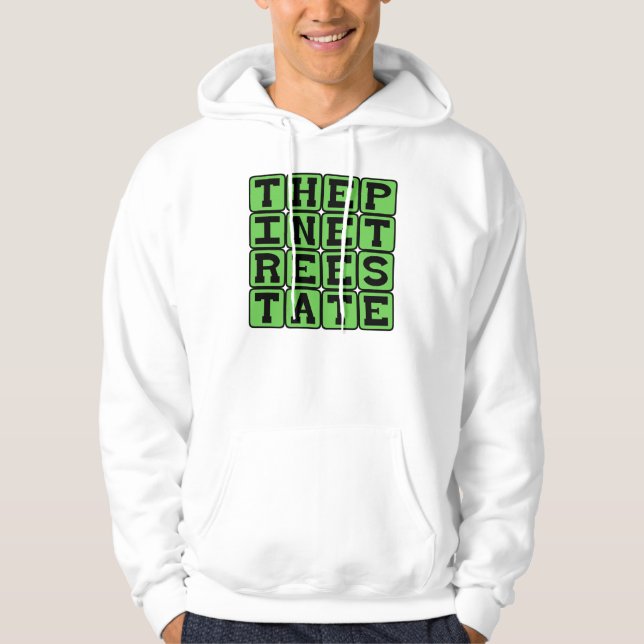 The Pine Tree State, Maine Nickname Hoodie (Front)