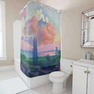 The Pink Cloud by Henri Edmond Cross Shower Curtain