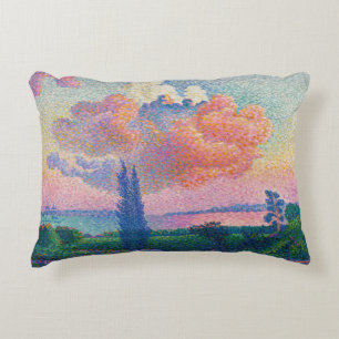 The Pink Cloud, painting by Henri-Edmond Cross Decorative Cushion