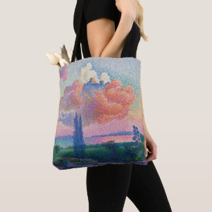The Pink Cloud, painting by Henri-Edmond Cross Tote Bag