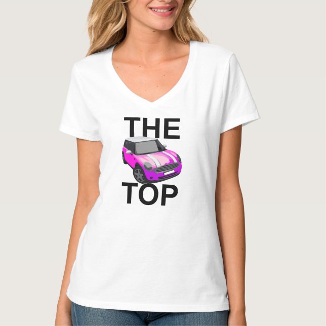 THE (pink) MINI TOP Fun Witty Humour (Front)