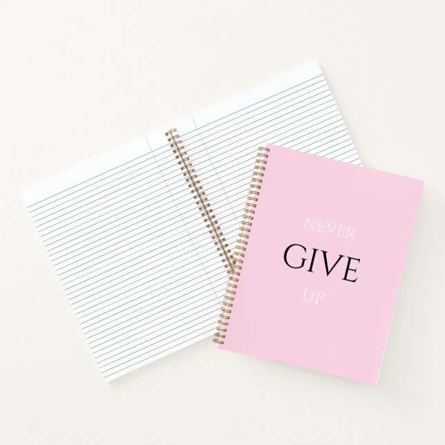 The Pink Motivational Quote notebook (Inside)