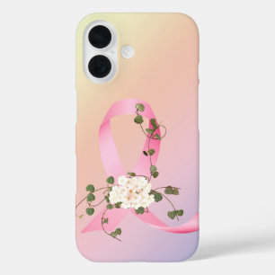 The Pink Ribbon With ivy  iPhone 16 Case