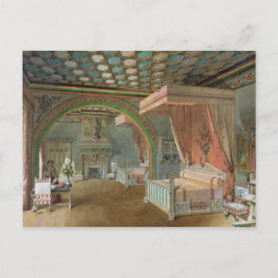The Pink Room in the Chateau de Roquetaillade Postcard