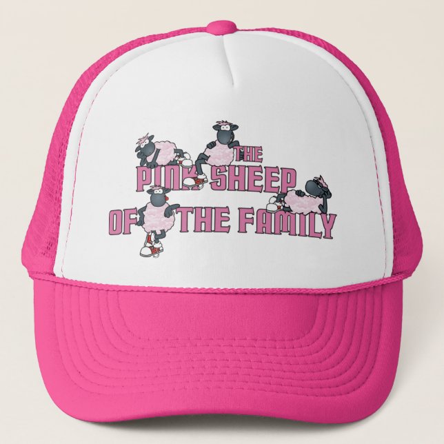 The Pink Sheep of the Family Trucker Hat (Front)