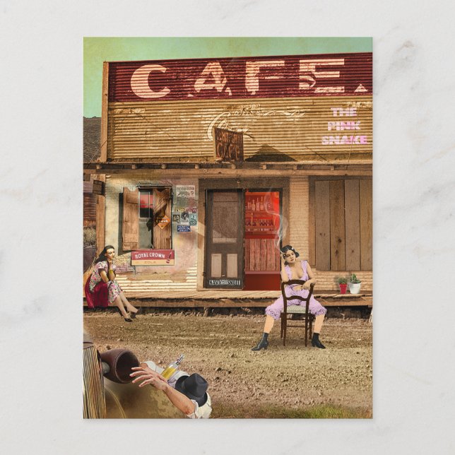 The Pink Snake Postcard (Front)