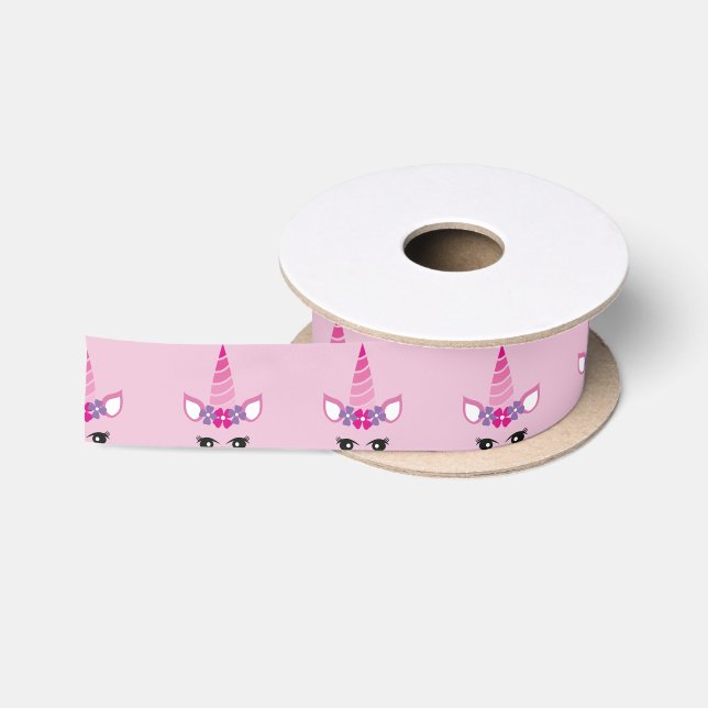 The Pink Unicorn Satin Ribbon (Spool)
